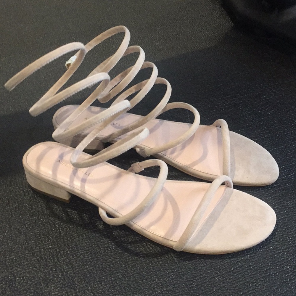 Shoes Nude Suede Sandal